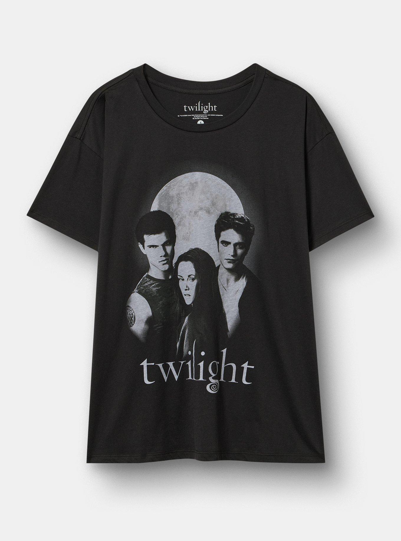Twilight Relaxed Cotton Jersey Tee, DEEP BLACK, flat