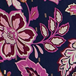 Belle Isle Collared Popover Midi Dress, PRISCA PAISLEY FLORAL NAVY, swatch
