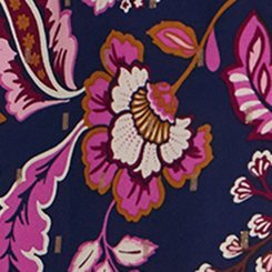Belle Isle Elbow Puff Sleeve Top, PRISCA PAISLEY FLORAL NAVY, swatch