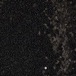 Foxy Sequin Front Cami, DEEP BLACK, swatch