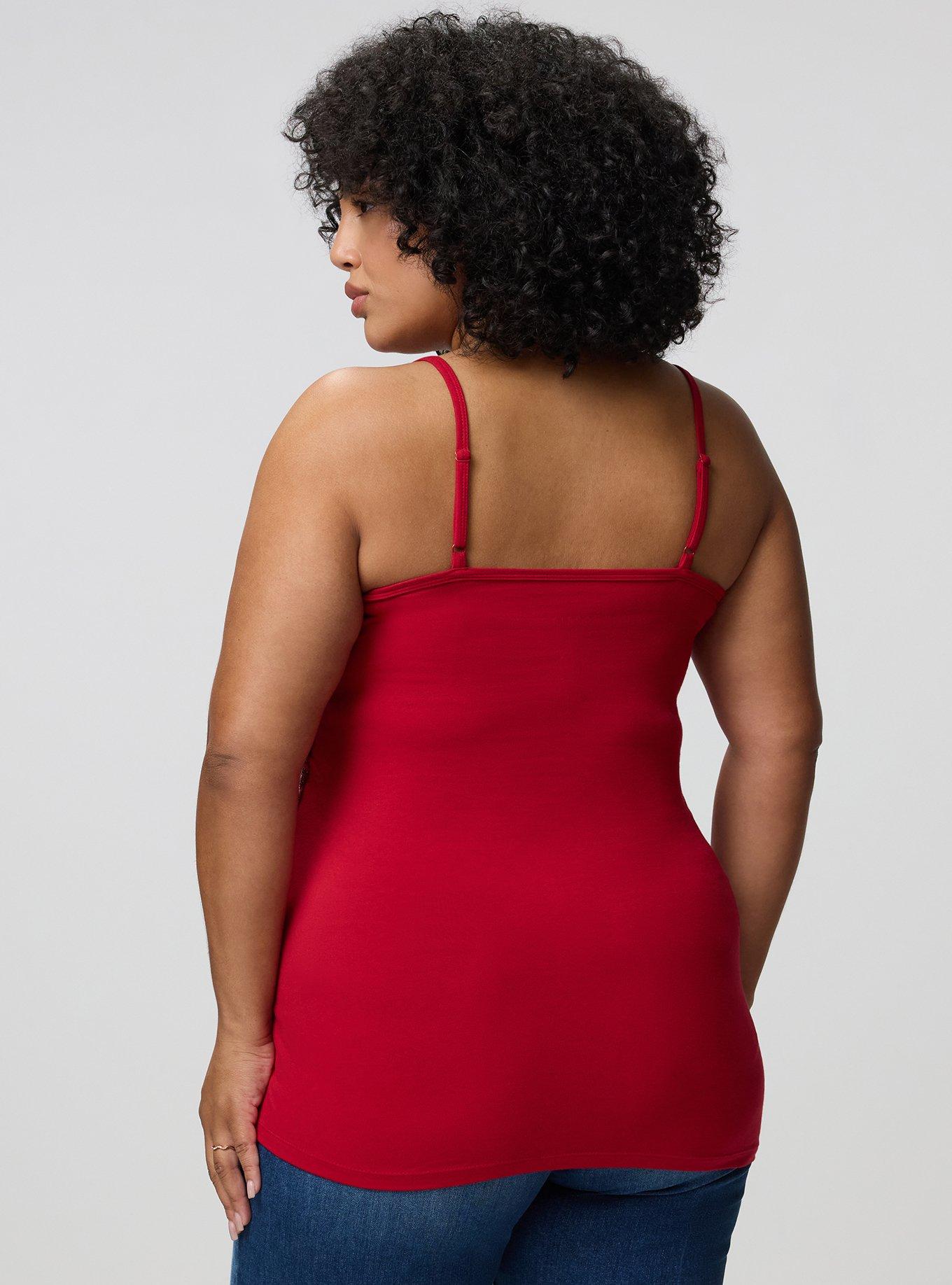Foxy Sequin Front Cami, JESTER RED, alternate