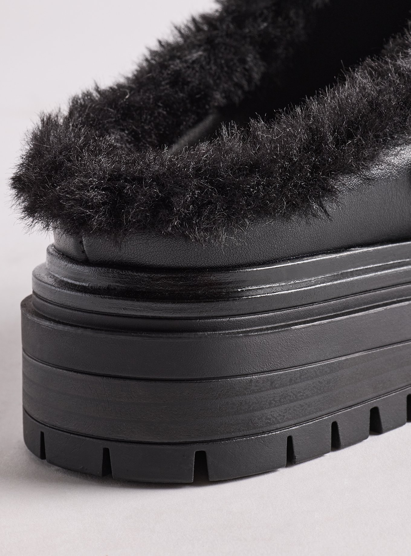 Lug Sole Cozy Clog (WW), BLACK, alternate