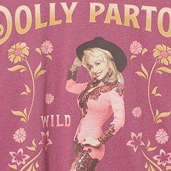 Dolly Parton Classic Cotton V-Neck Tee, MELLOW MAUVE, swatch