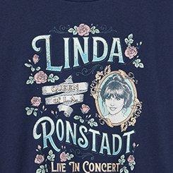 Linda Ronstadt Classic Cotton Crew Tee, PEACOAT, swatch