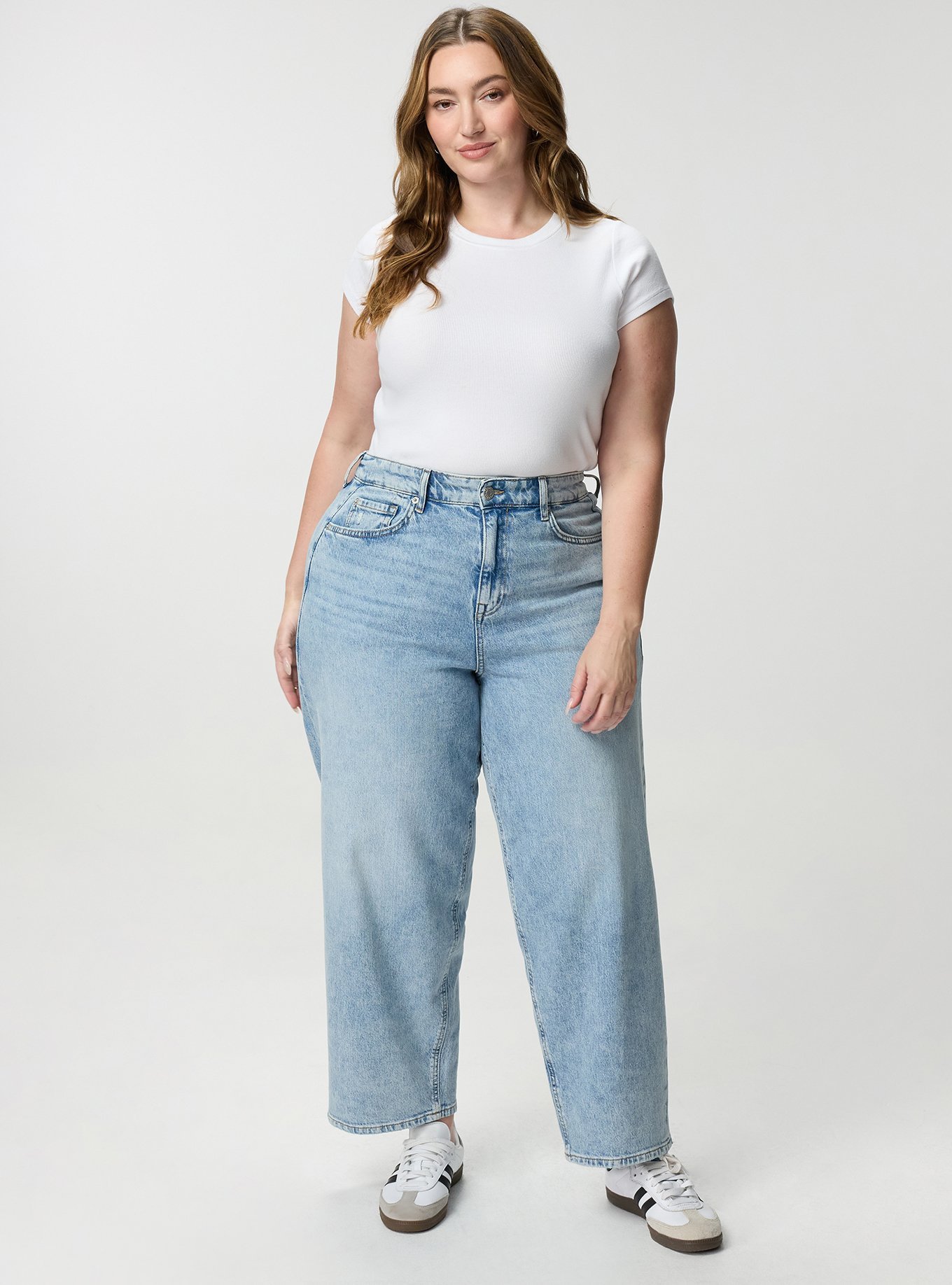 High-Rise Lightweight Denim Barrel Jean, KIR ROYAL, alternate