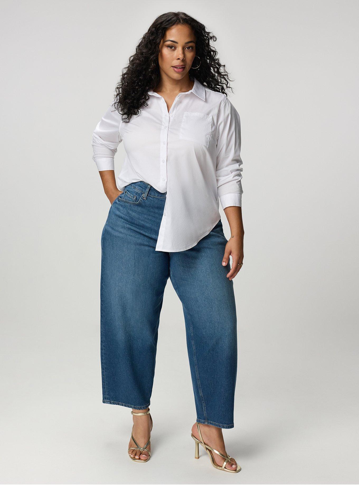 High-Rise Lightweight Denim Barrel Jean, GIMLET, alternate