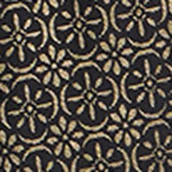 Belle Isle Pleated Midi Skirt, DAISY GEOS GOLD, swatch
