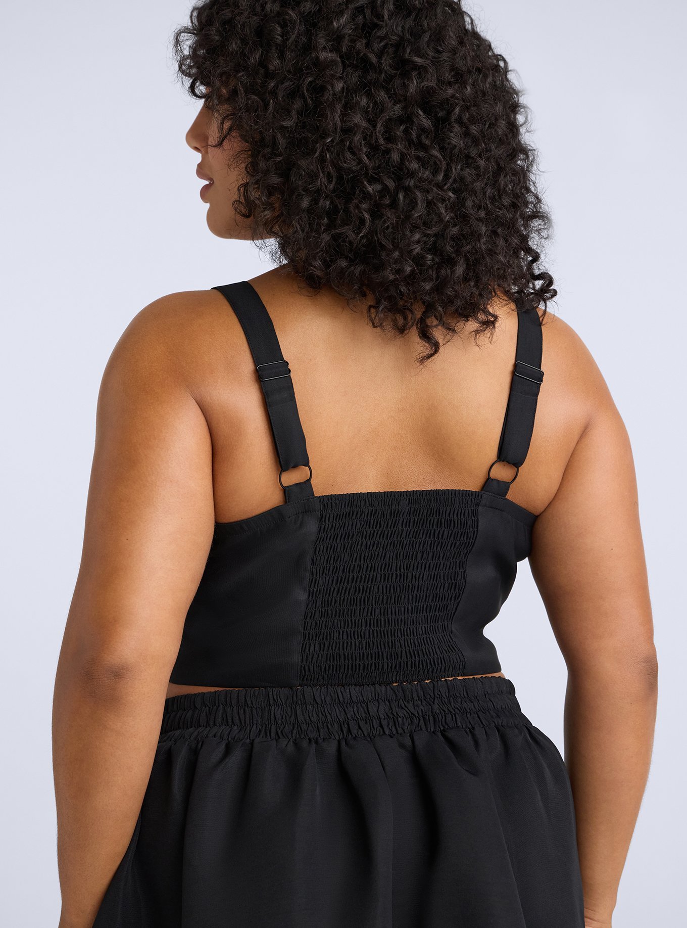 Belle Isle Embellished Crop Top, DEEP BLACK, alternate