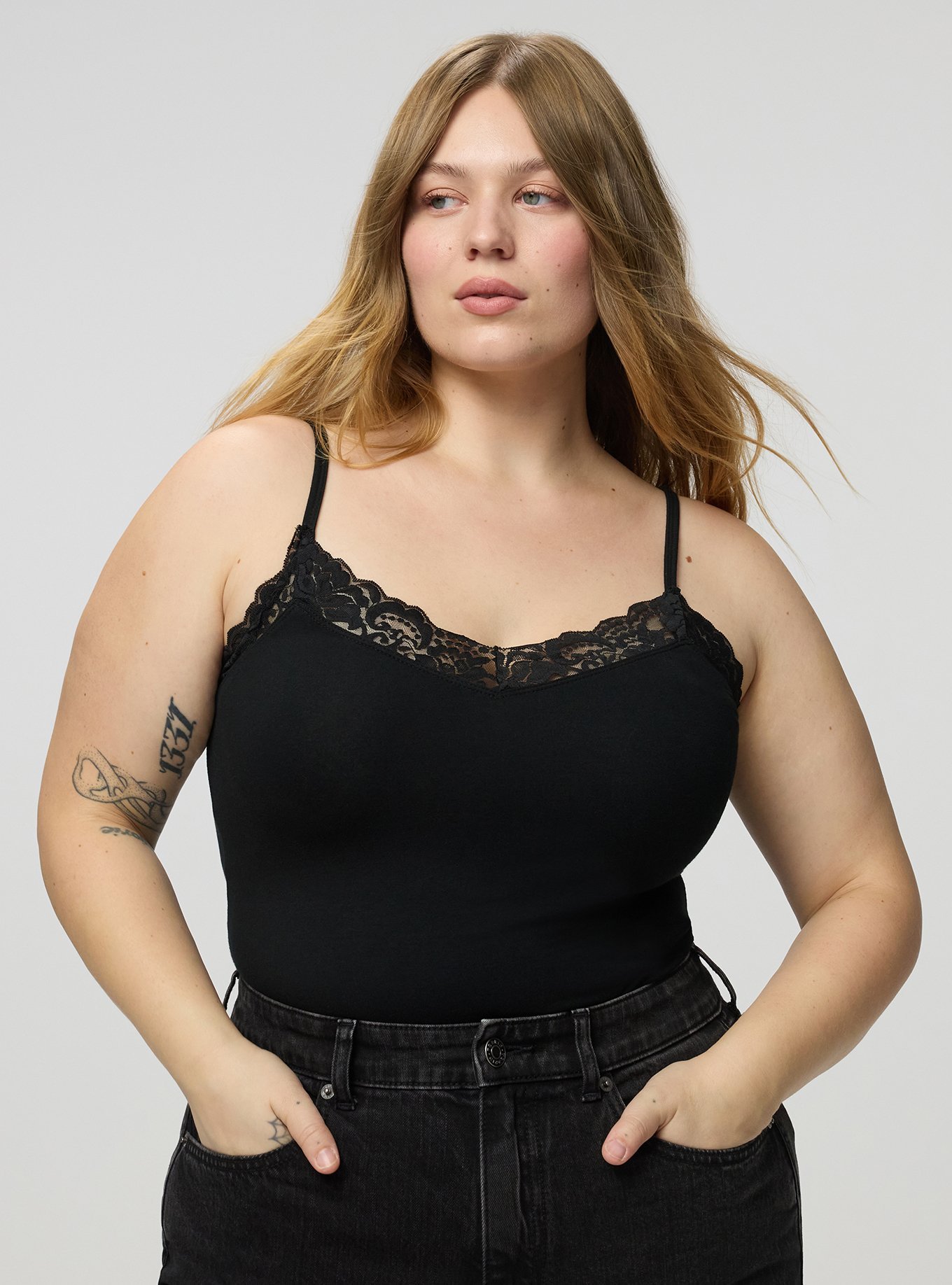 Foxy Lace Tunic, DEEP BLACK, alternate