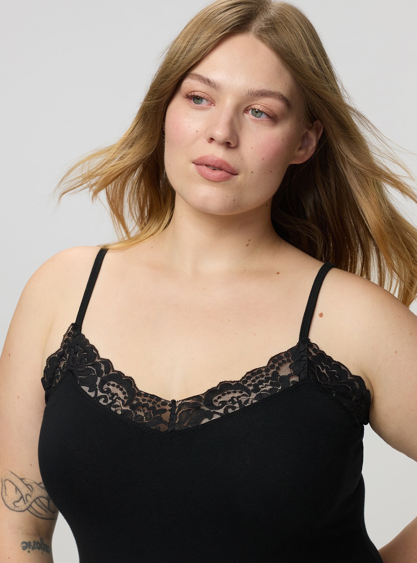 Foxy Lace Tunic, DEEP BLACK, alternate