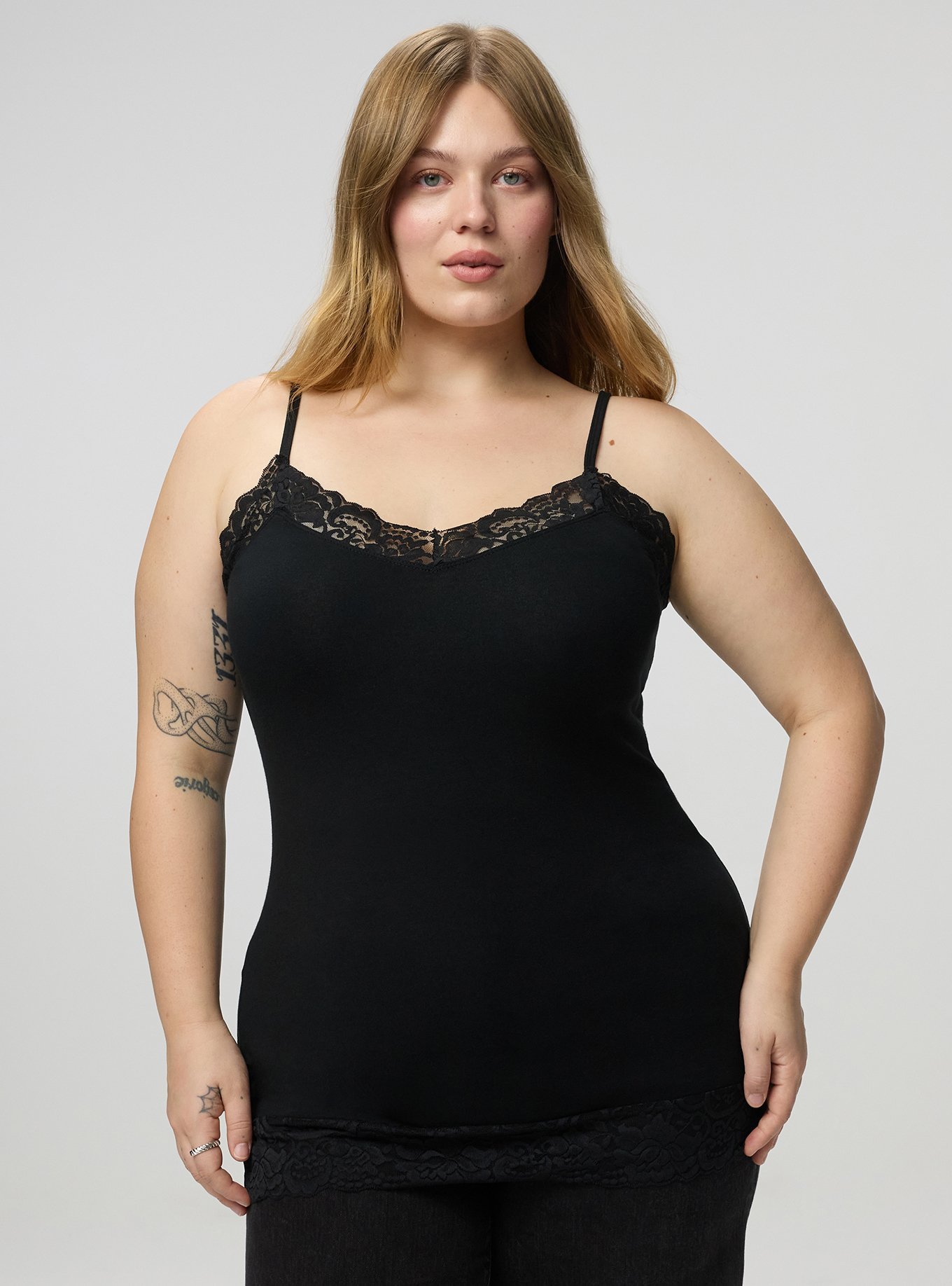 Foxy Lace Tunic, DEEP BLACK, hi-res