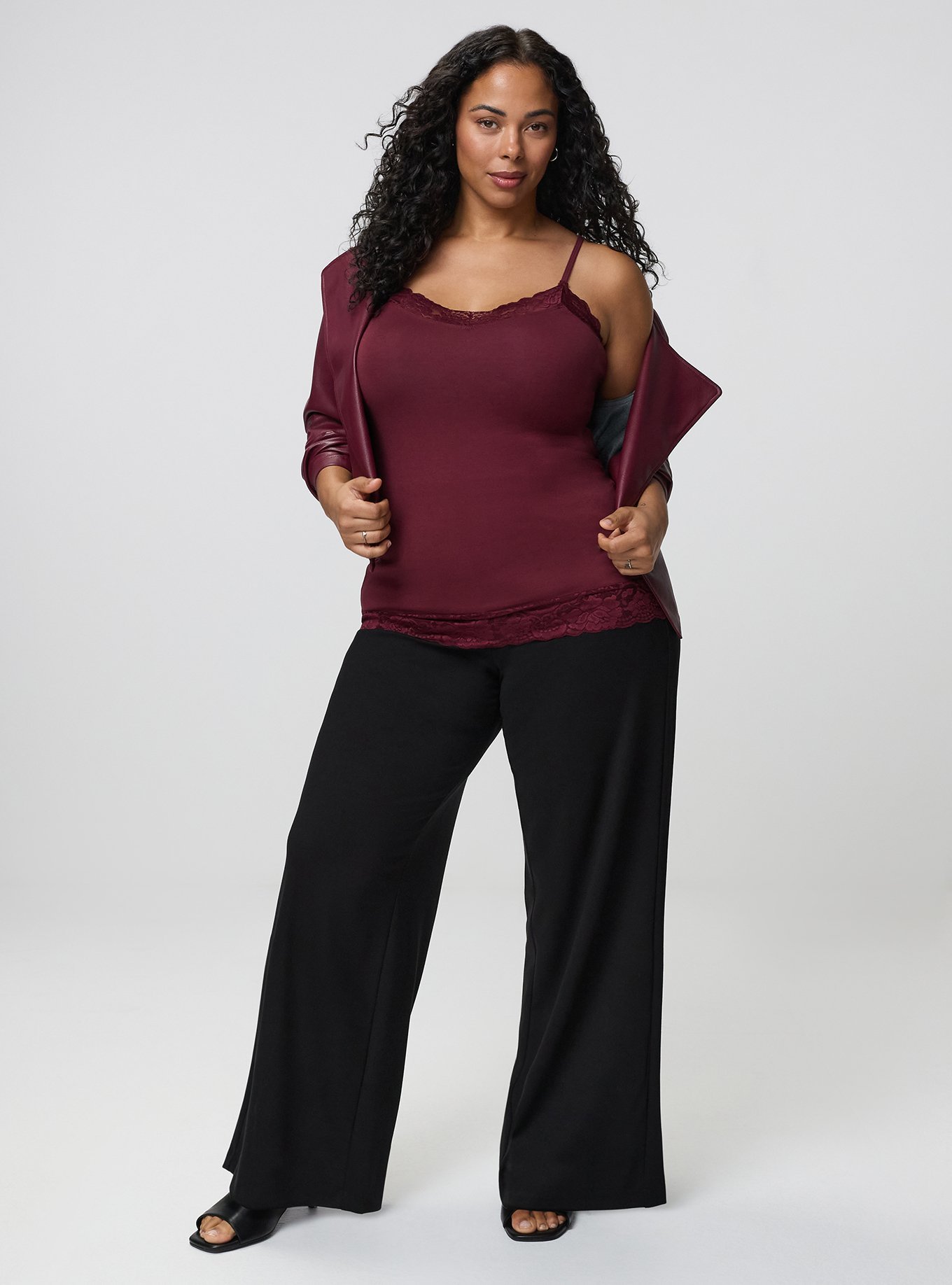 Foxy Lace Tunic, WINDSOR WINE, alternate