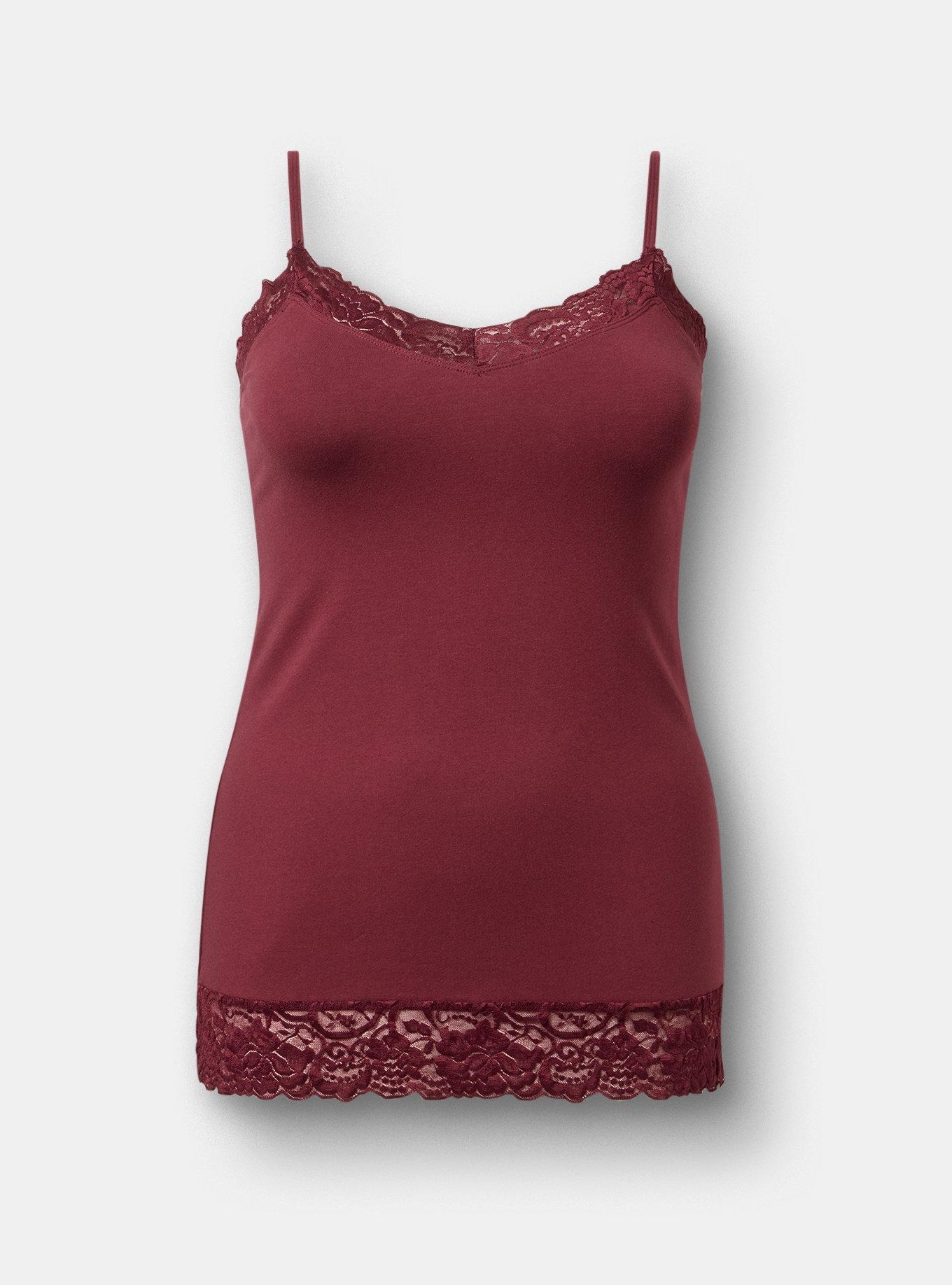 Foxy Lace Tunic, WINDSOR WINE, flat