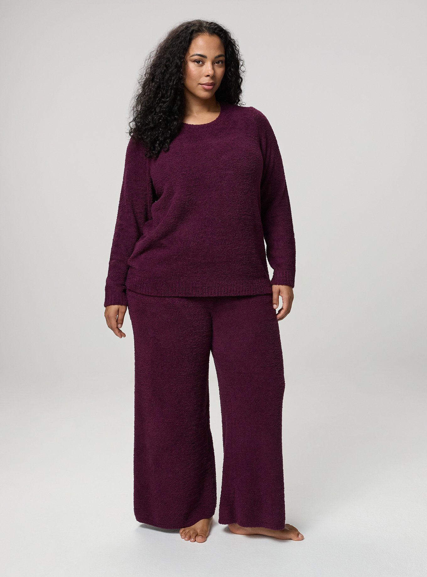 Teddy Lounge Pullover, WINTER BLOOM, alternate