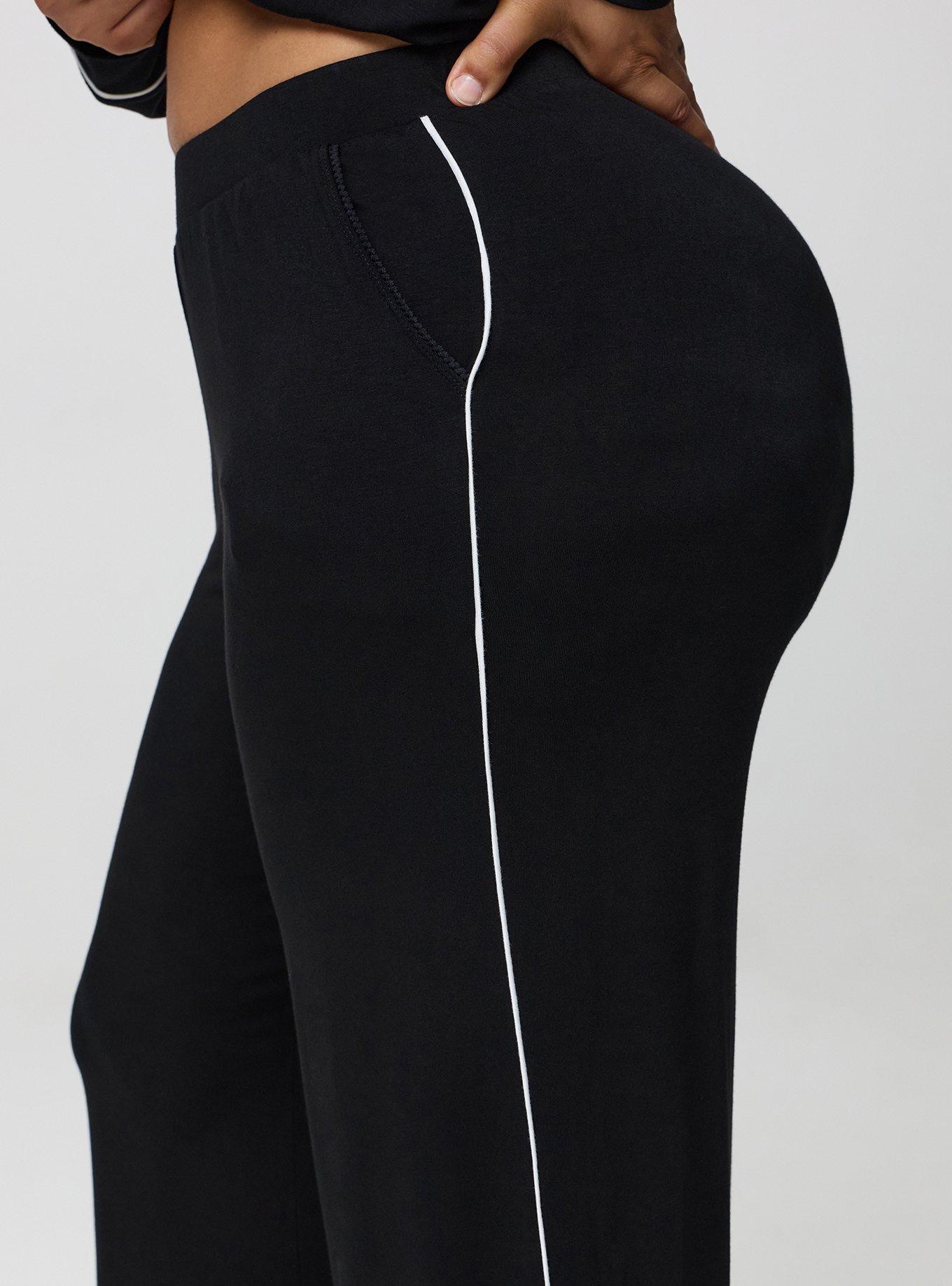 Super Soft Wide Leg Sleep Pant, DEEP BLACK, alternate