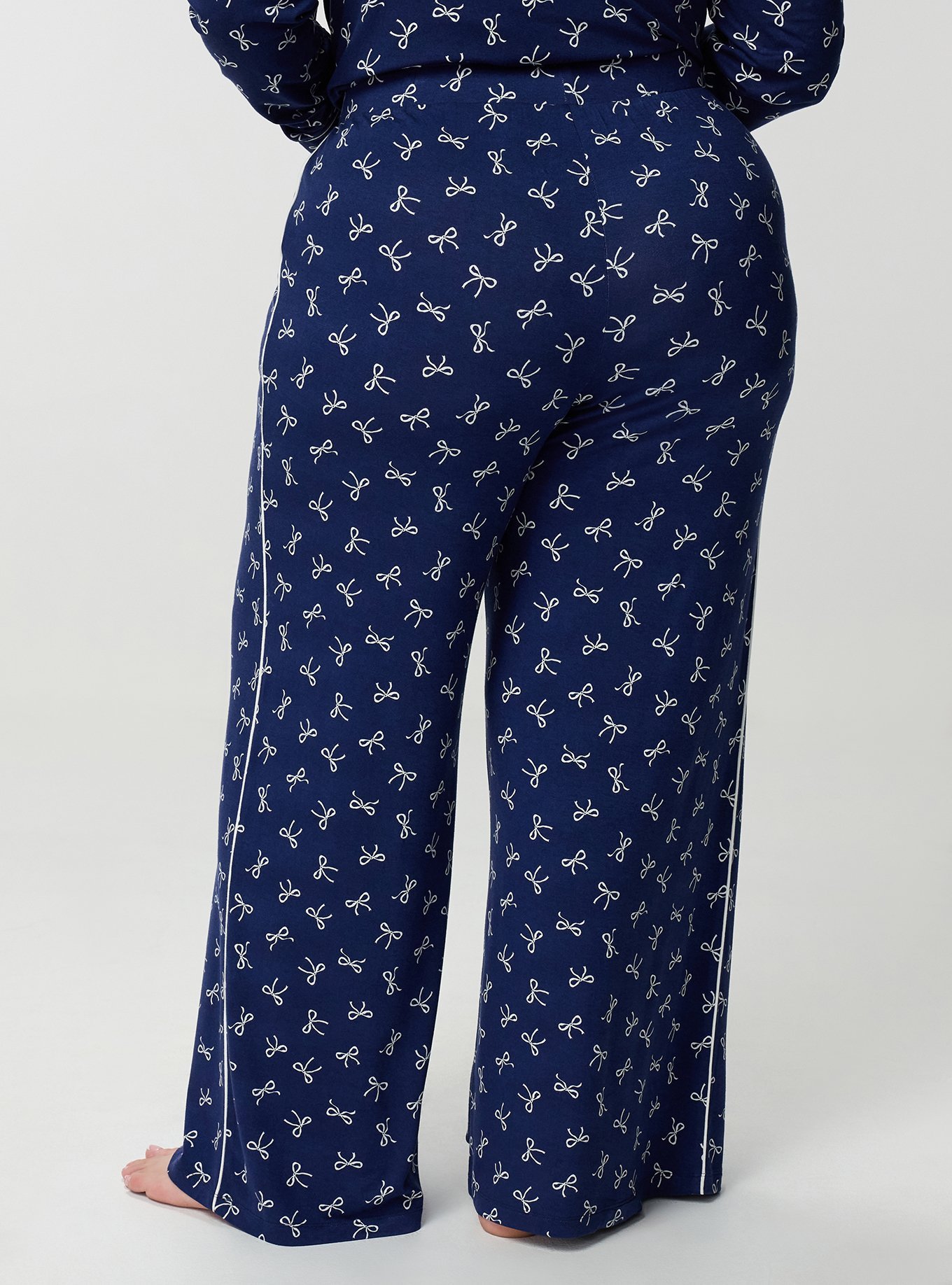 Super Soft Wide Leg Sleep Pant, BRINN BOWS MEDIEVAL BLUE, alternate