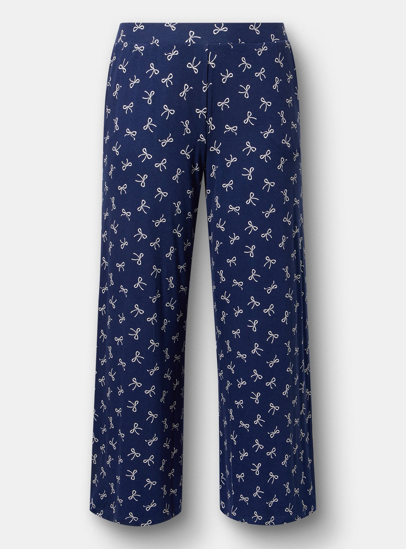 Super Soft Wide Leg Sleep Pant, BRINN BOWS MEDIEVAL BLUE, flat