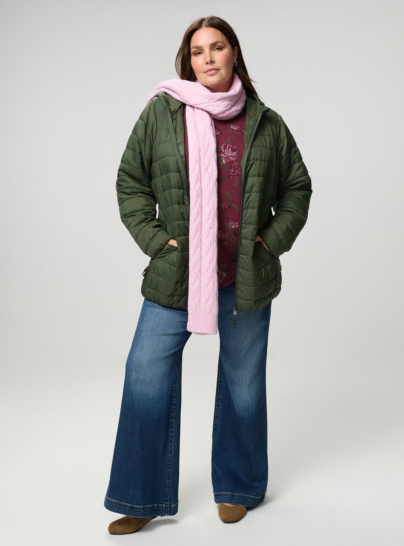 Nylon Lightweight Puffer Jacket, DEEP DEPTHS, alternate