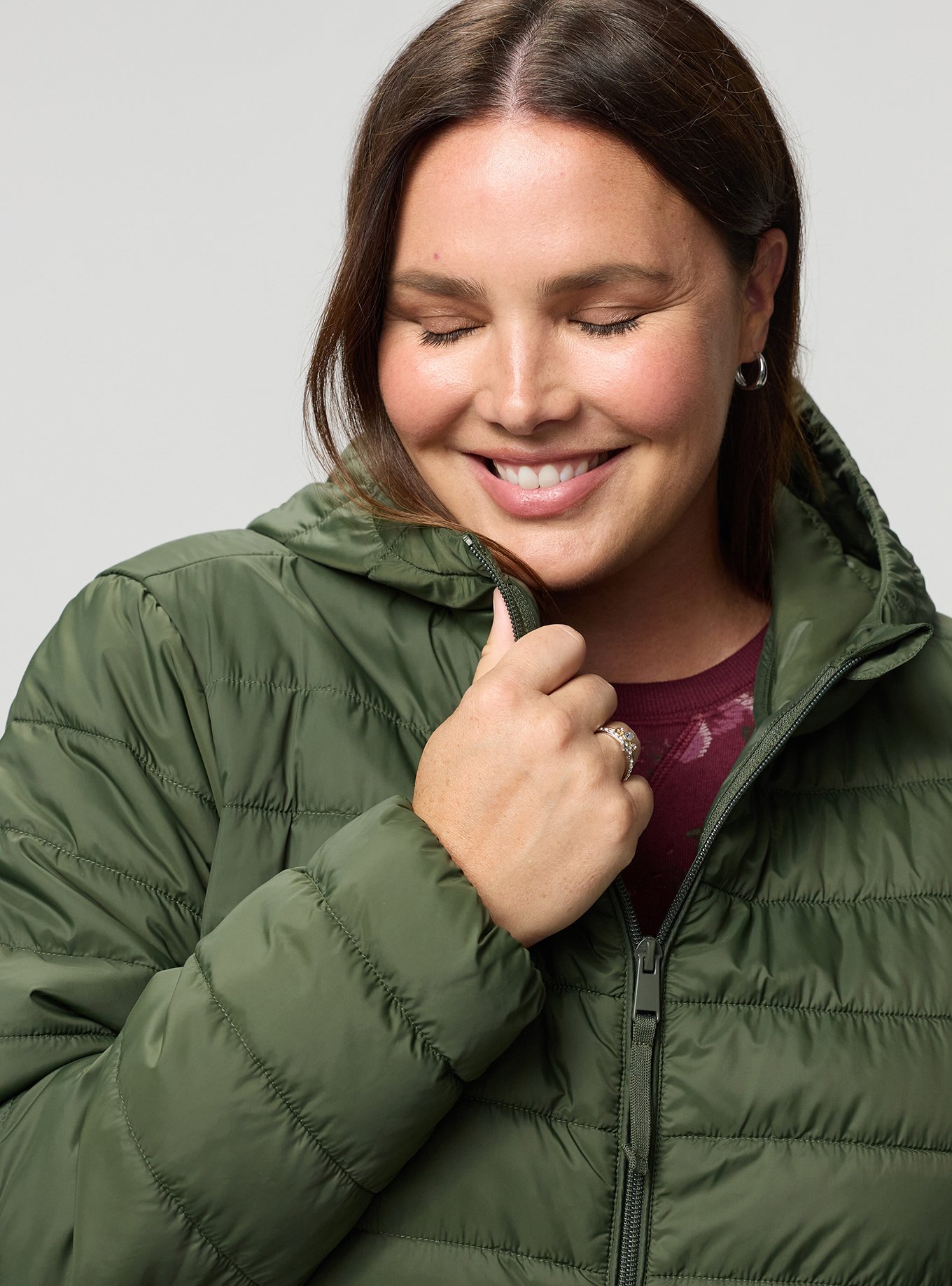 Nylon Lightweight Puffer Jacket, DEEP DEPTHS, alternate