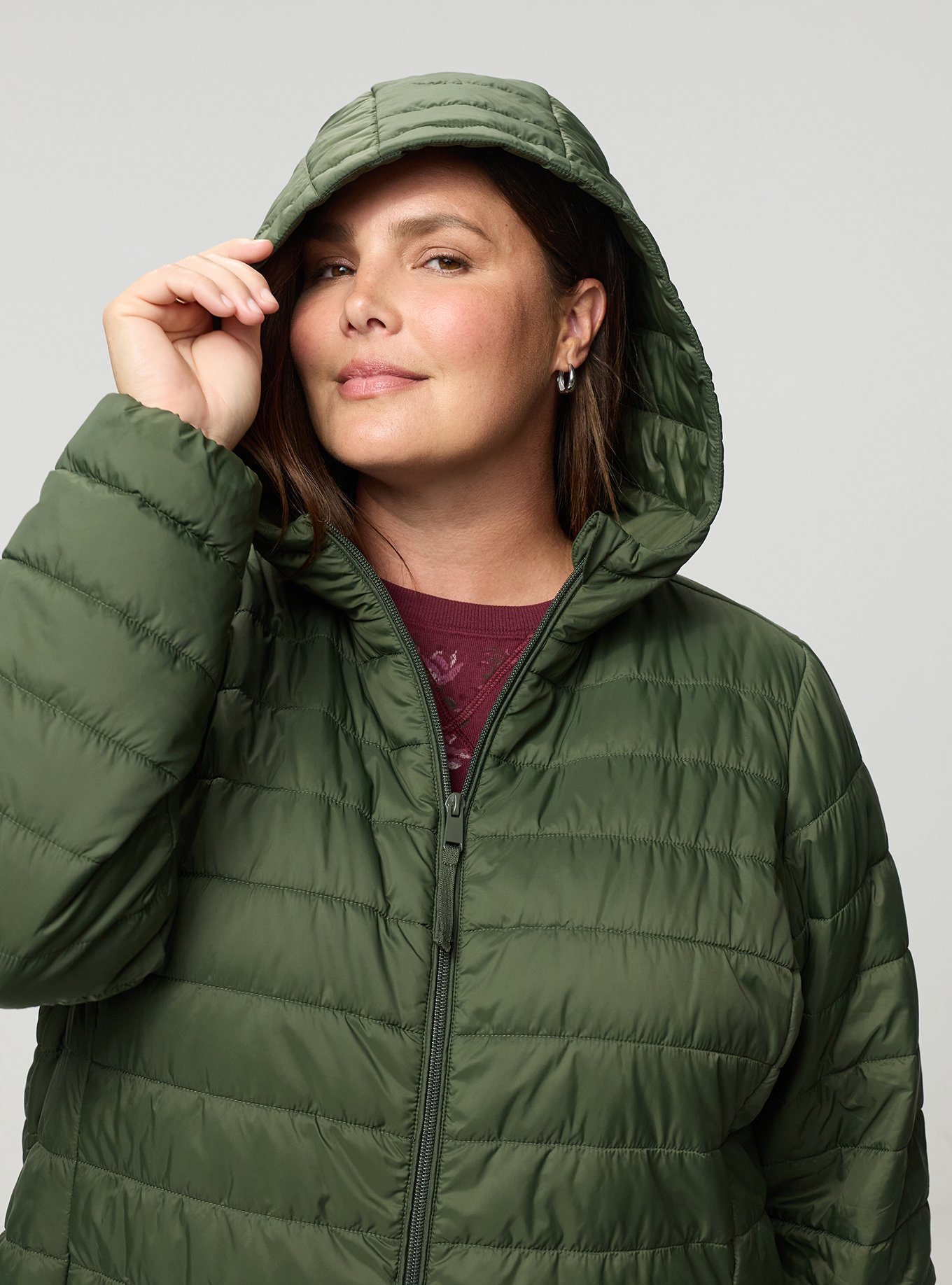 Nylon Lightweight Puffer Jacket, DEEP DEPTHS, alternate