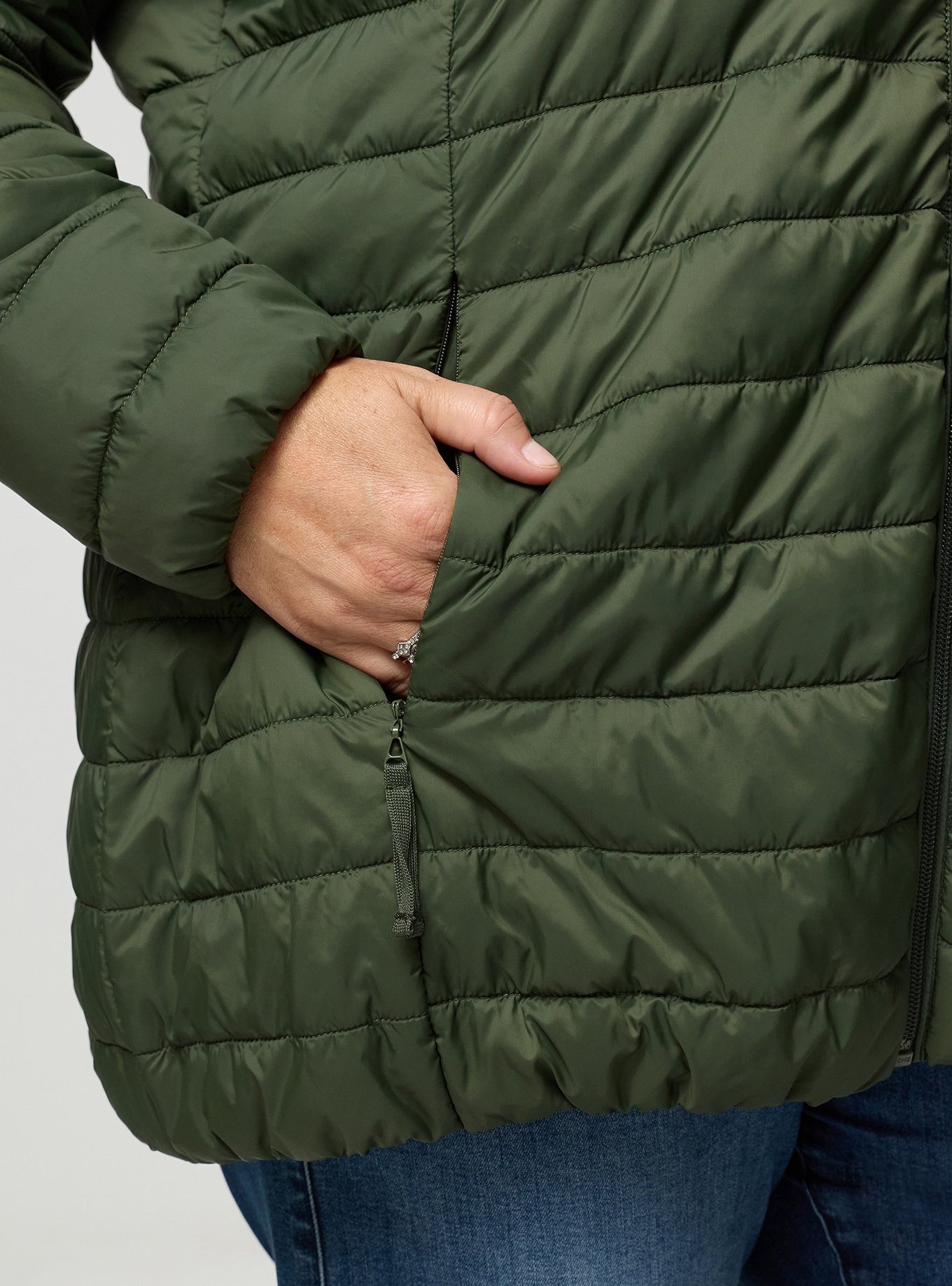 Nylon Lightweight Puffer Jacket, DEEP DEPTHS, alternate
