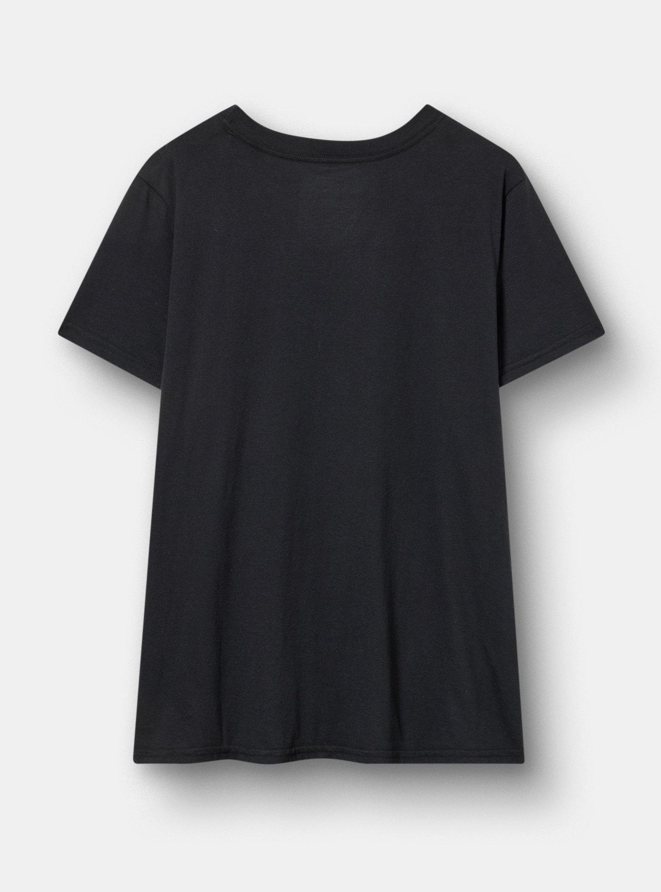 The Osbournes Classic Cotton Crew Tee, DEEP BLACK, alternate