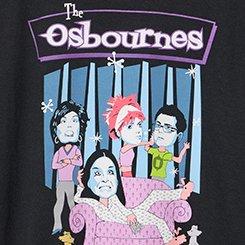 The Osbournes Classic Cotton Crew Tee, DEEP BLACK, swatch