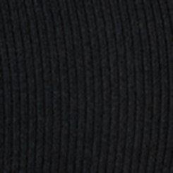 Cotton Modal Rib Long Sleeve Scoop Babydoll Top, DEEP BLACK, swatch