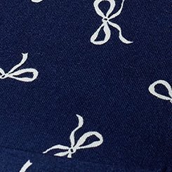 Super Soft Button-Up Sleep Top, BRINN BOWS MEDIEVAL BLUE, swatch