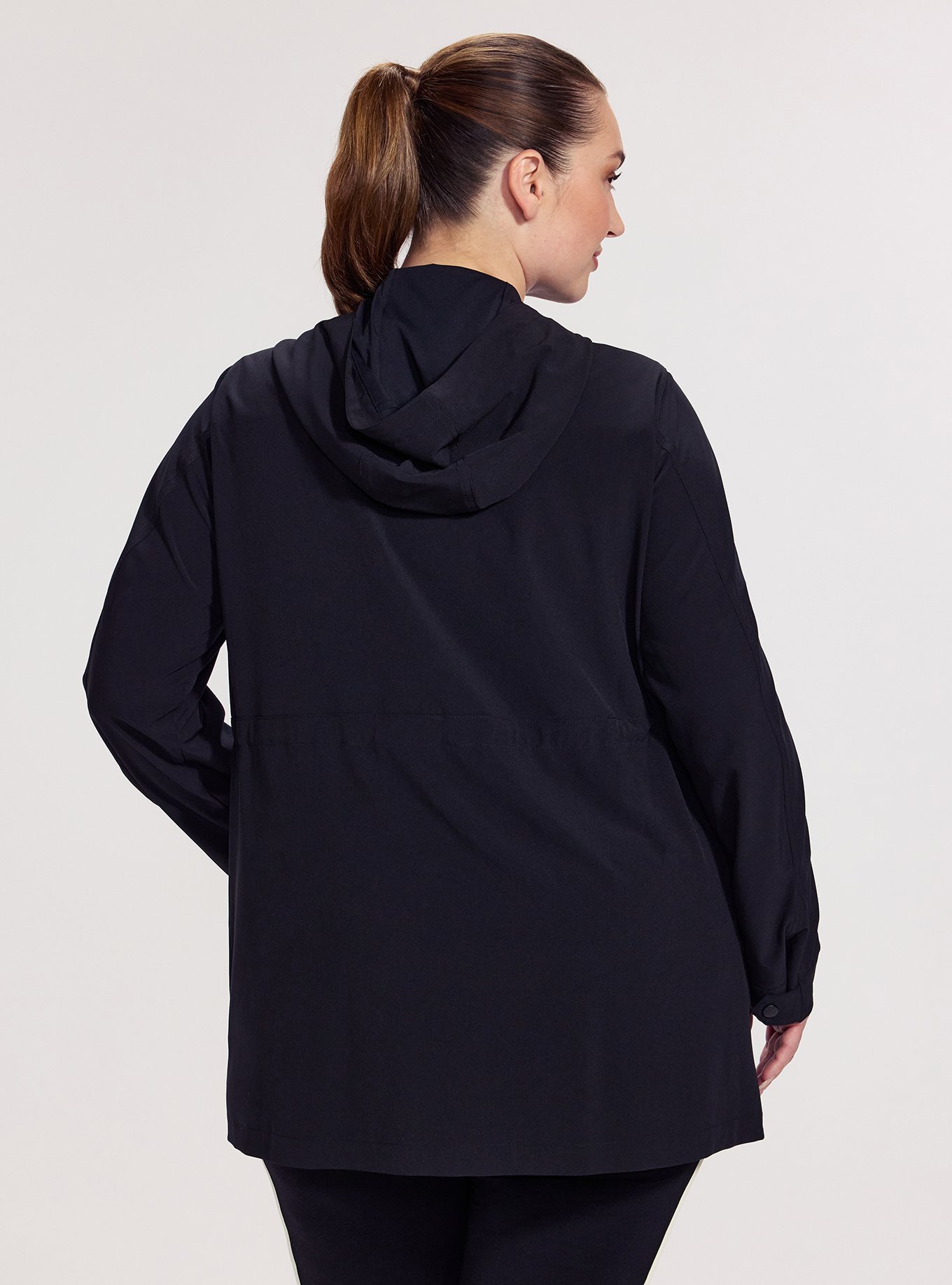 TRU Stretch Woven Utility Anorak Jacket, DEEP BLACK, alternate