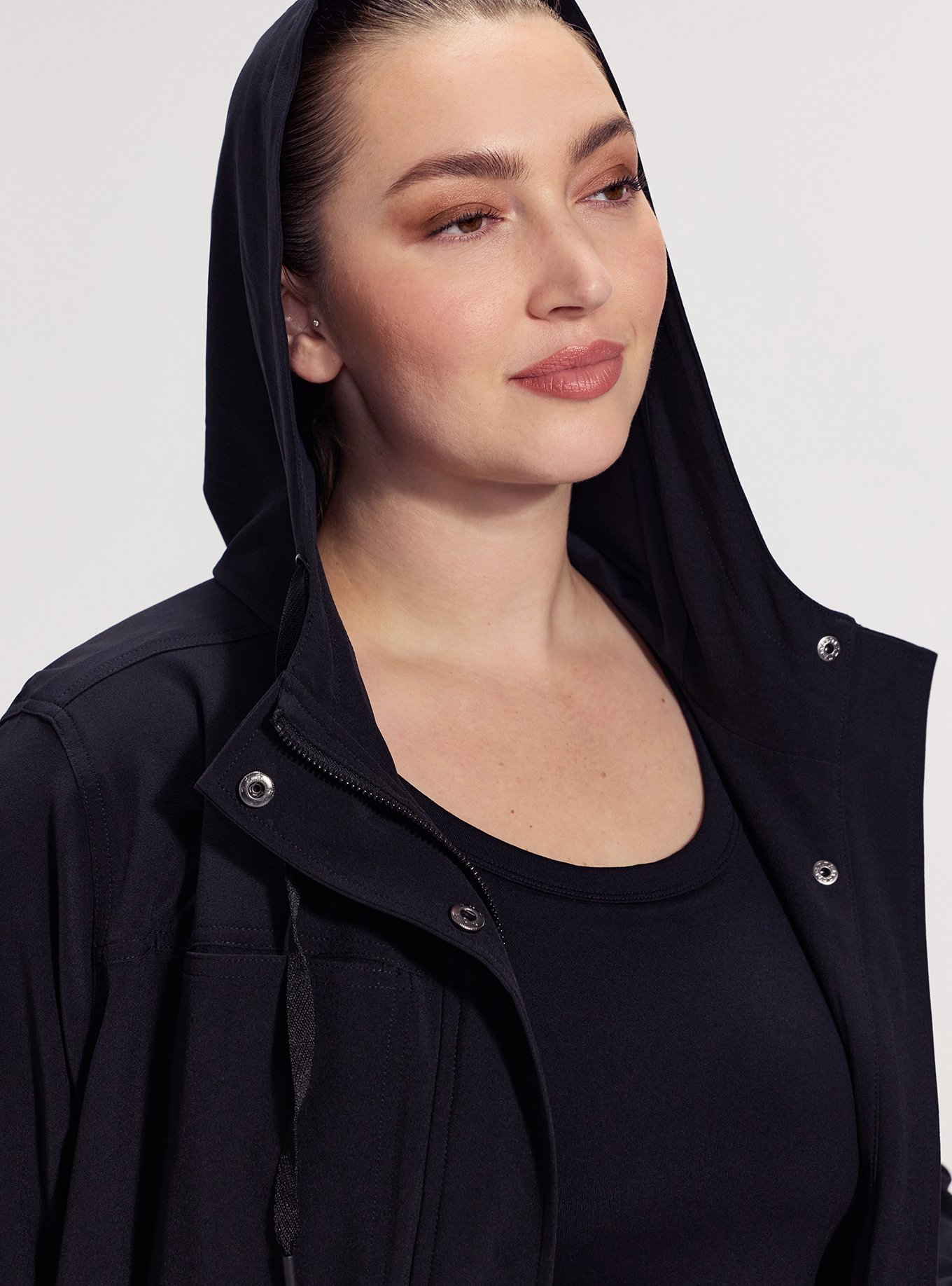 TRU Stretch Woven Utility Anorak Jacket, DEEP BLACK, alternate