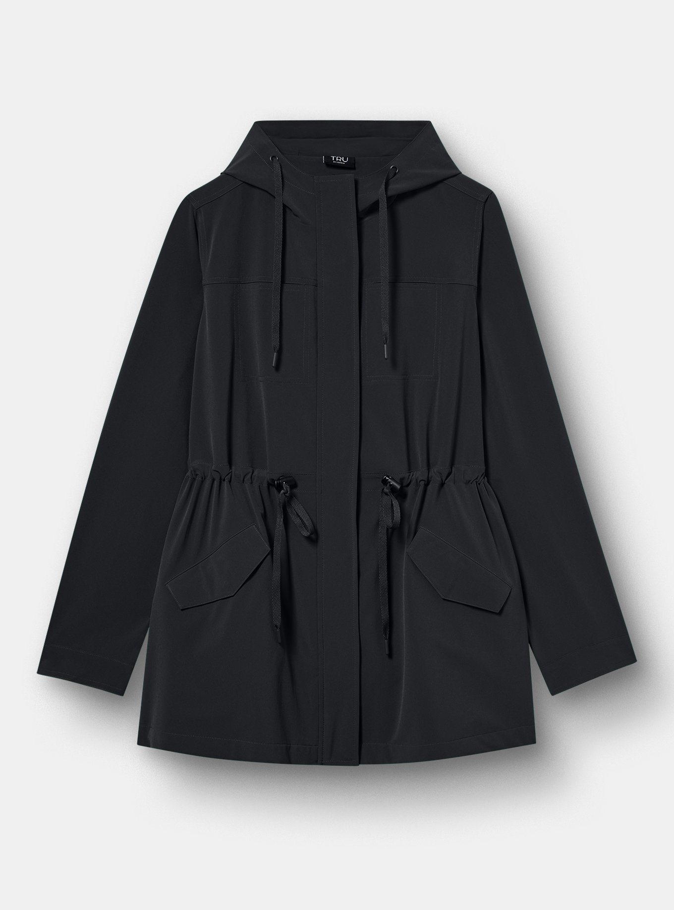 TRU Stretch Woven Utility Anorak Jacket, DEEP BLACK, hi-res