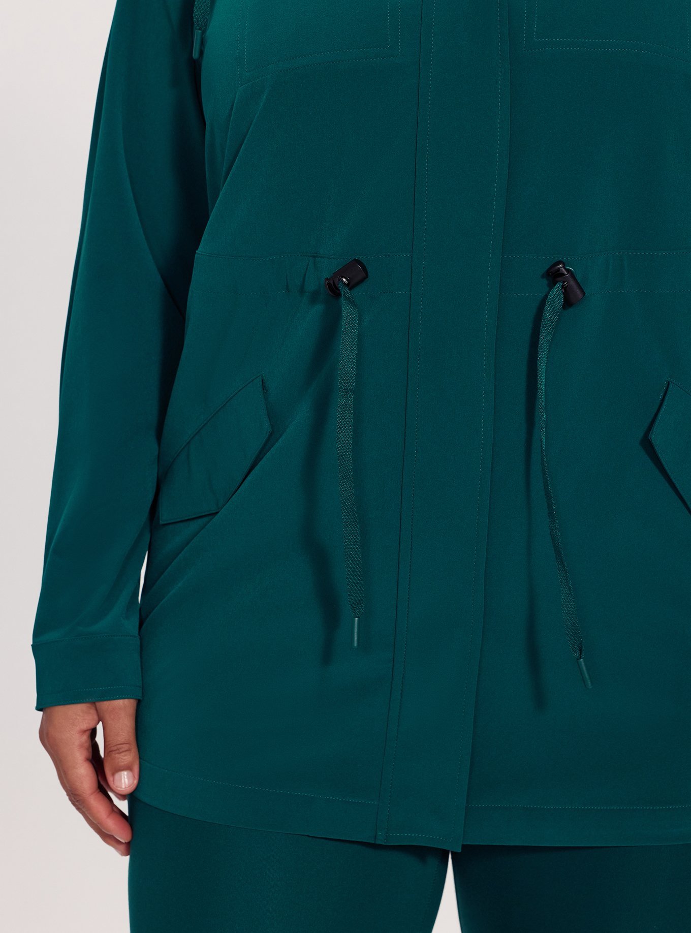 TRU Stretch Woven Utility Anorak Jacket, BOTANICAL GARDEN, alternate