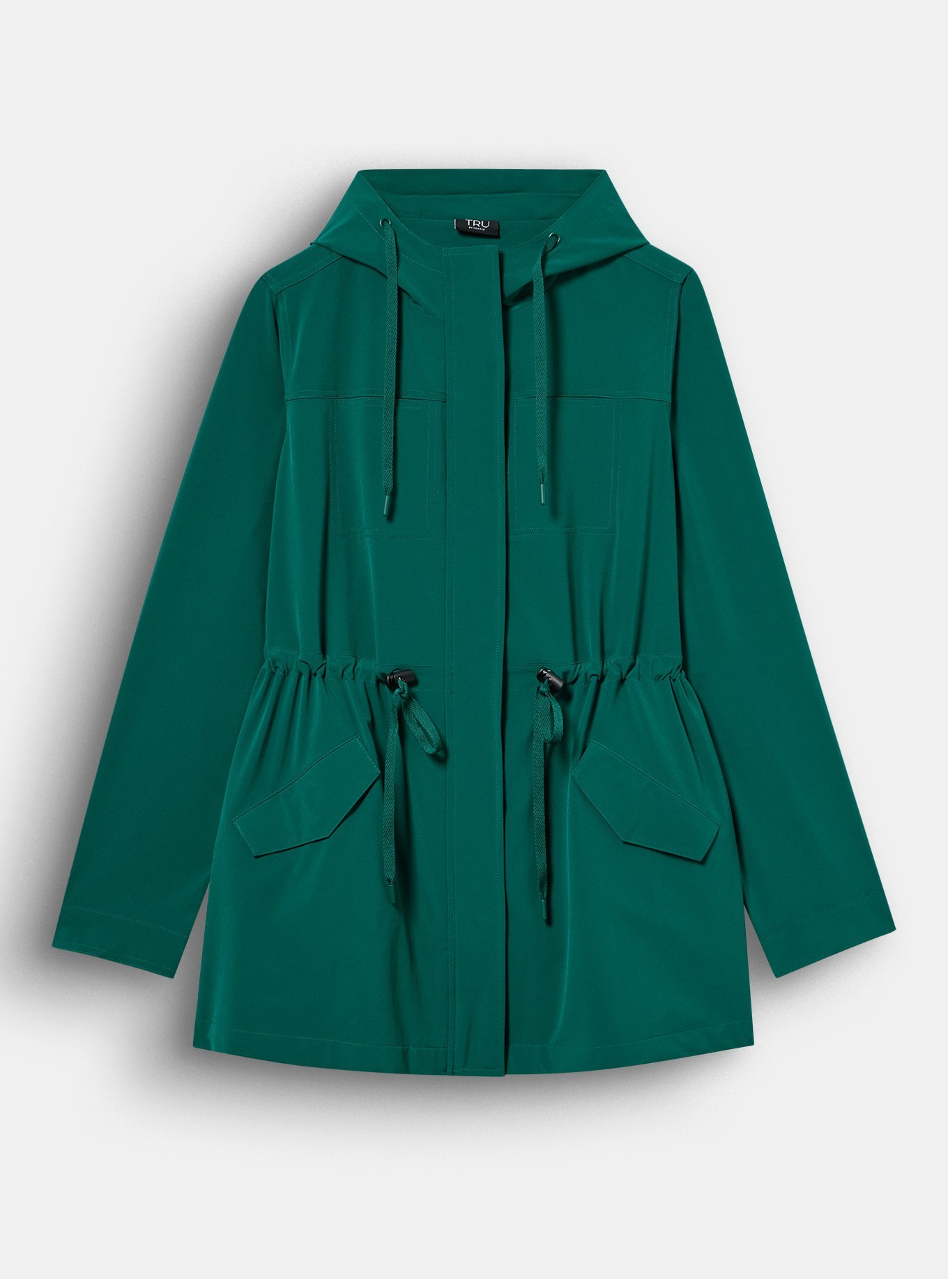 TRU Stretch Woven Utility Anorak Jacket, BOTANICAL GARDEN, flat