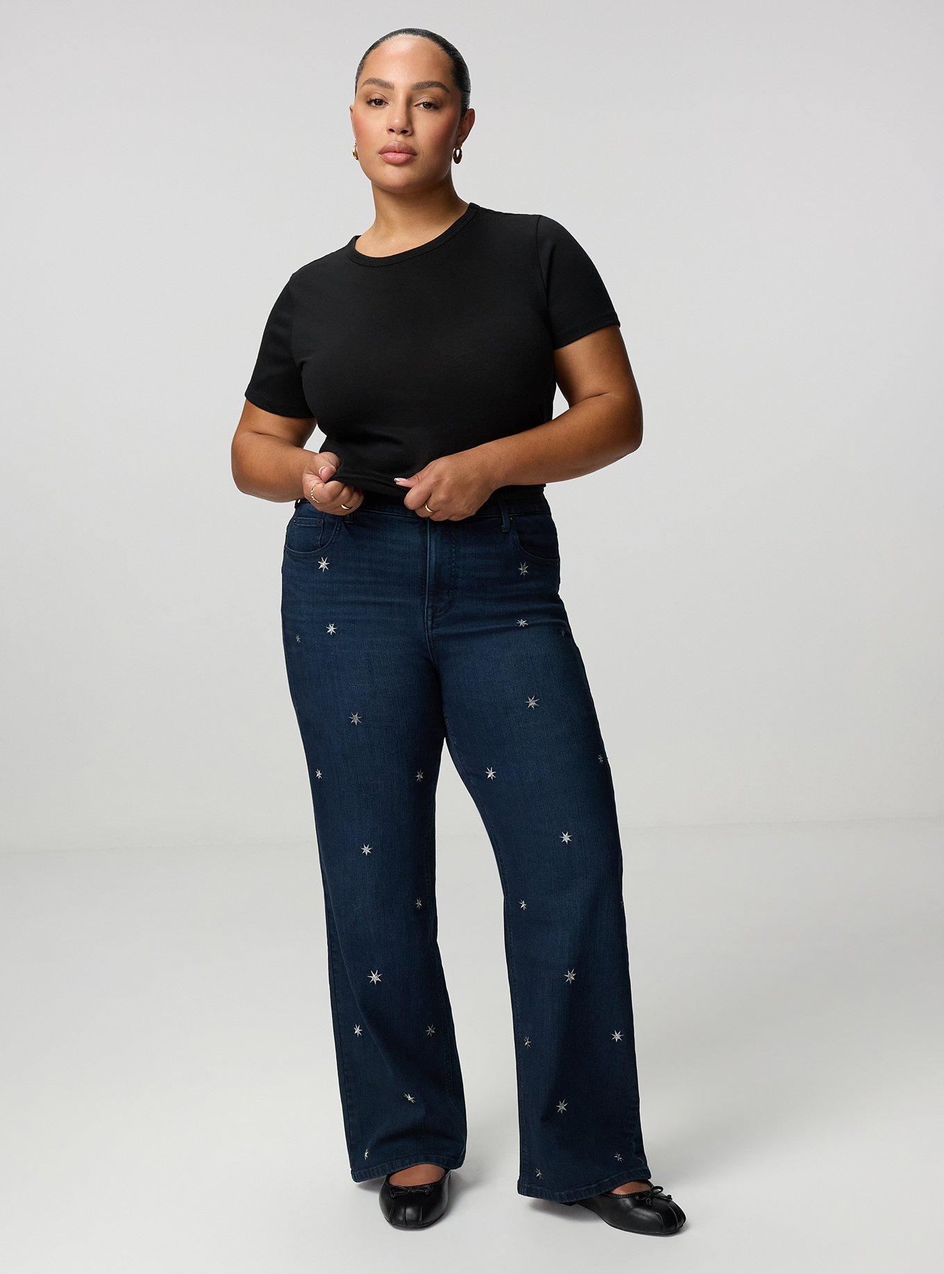 Bombshell Wide Leg High-Rise Jean, MARINA, alternate