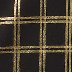 Plus Size Studio Mini Skirt, MODERN PLAID GOLD, swatch