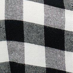 Flannel Longline Shacket, MAZIE PLAID BLACK, swatch