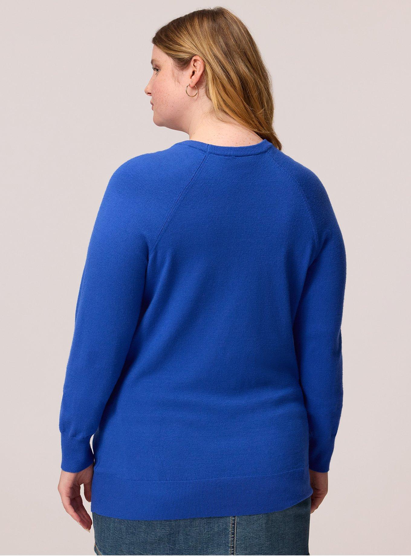 Super Soft Ponte Drop Shoulder Modern Sweatshirt, BLUE QUARTZ, alternate