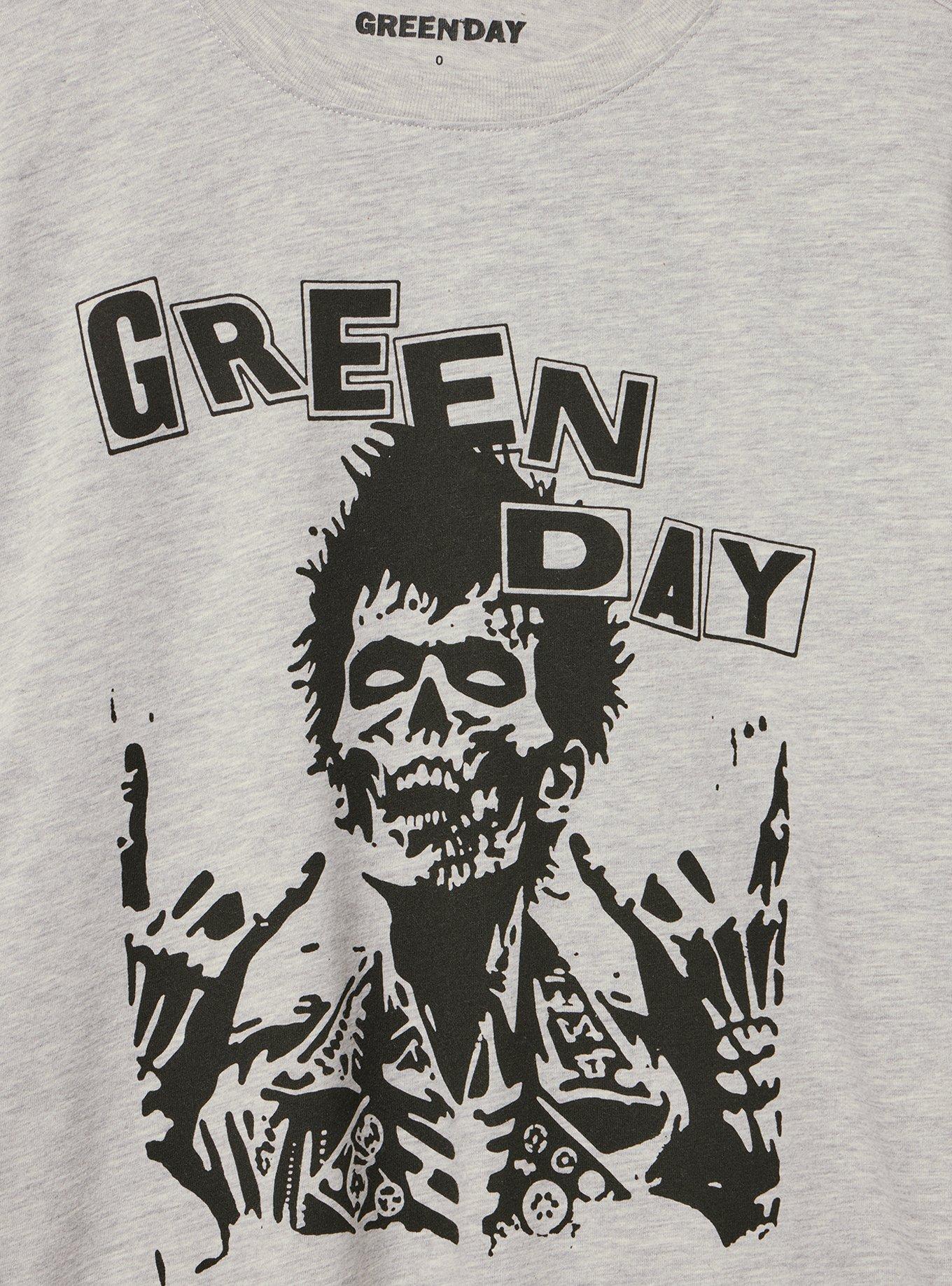 Green Day Relaxed Cotton Jersey Tee, LIGHT HEATHER GREY, alternate