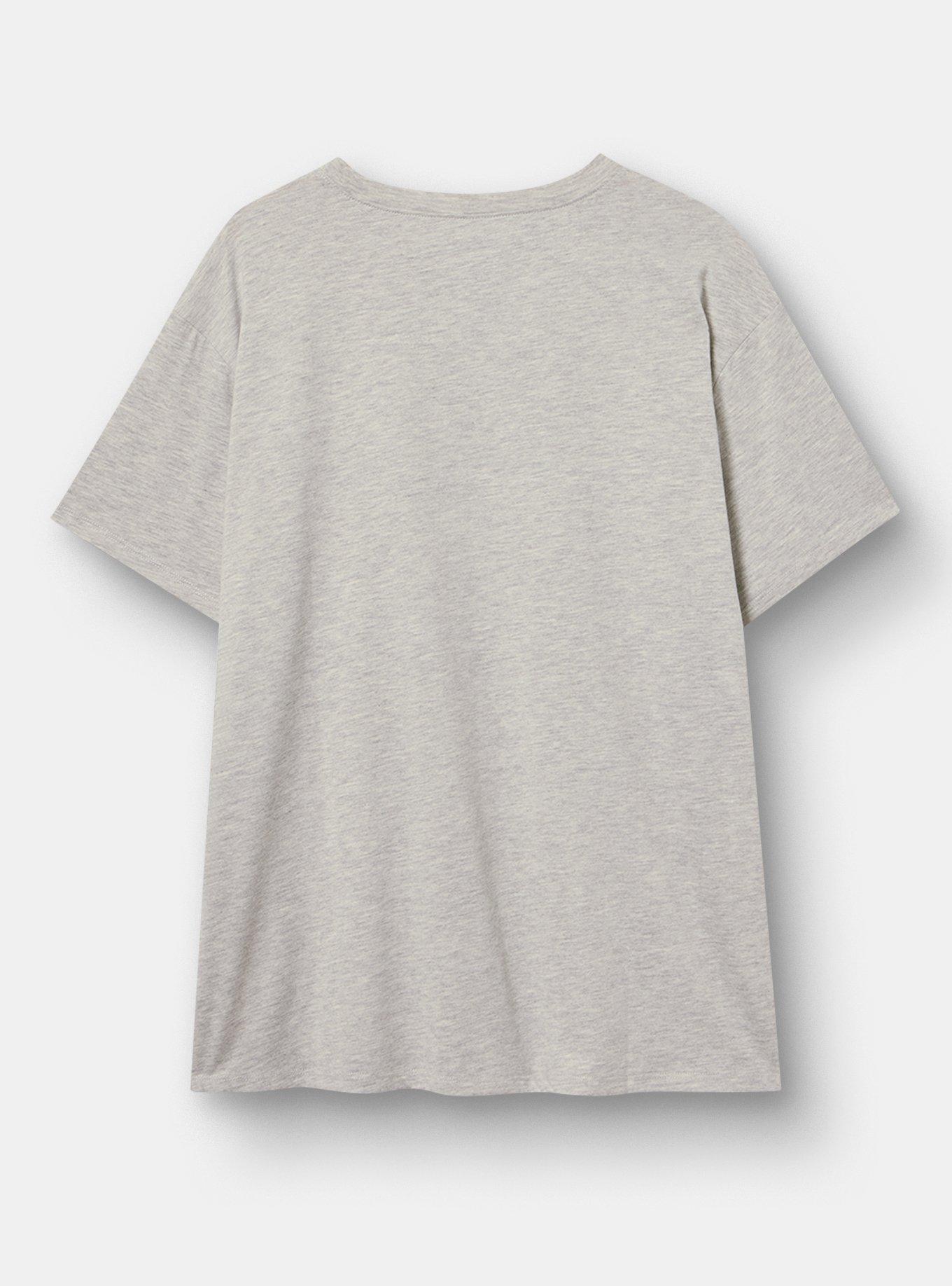 Green Day Relaxed Cotton Jersey Tee, LIGHT HEATHER GREY, alternate