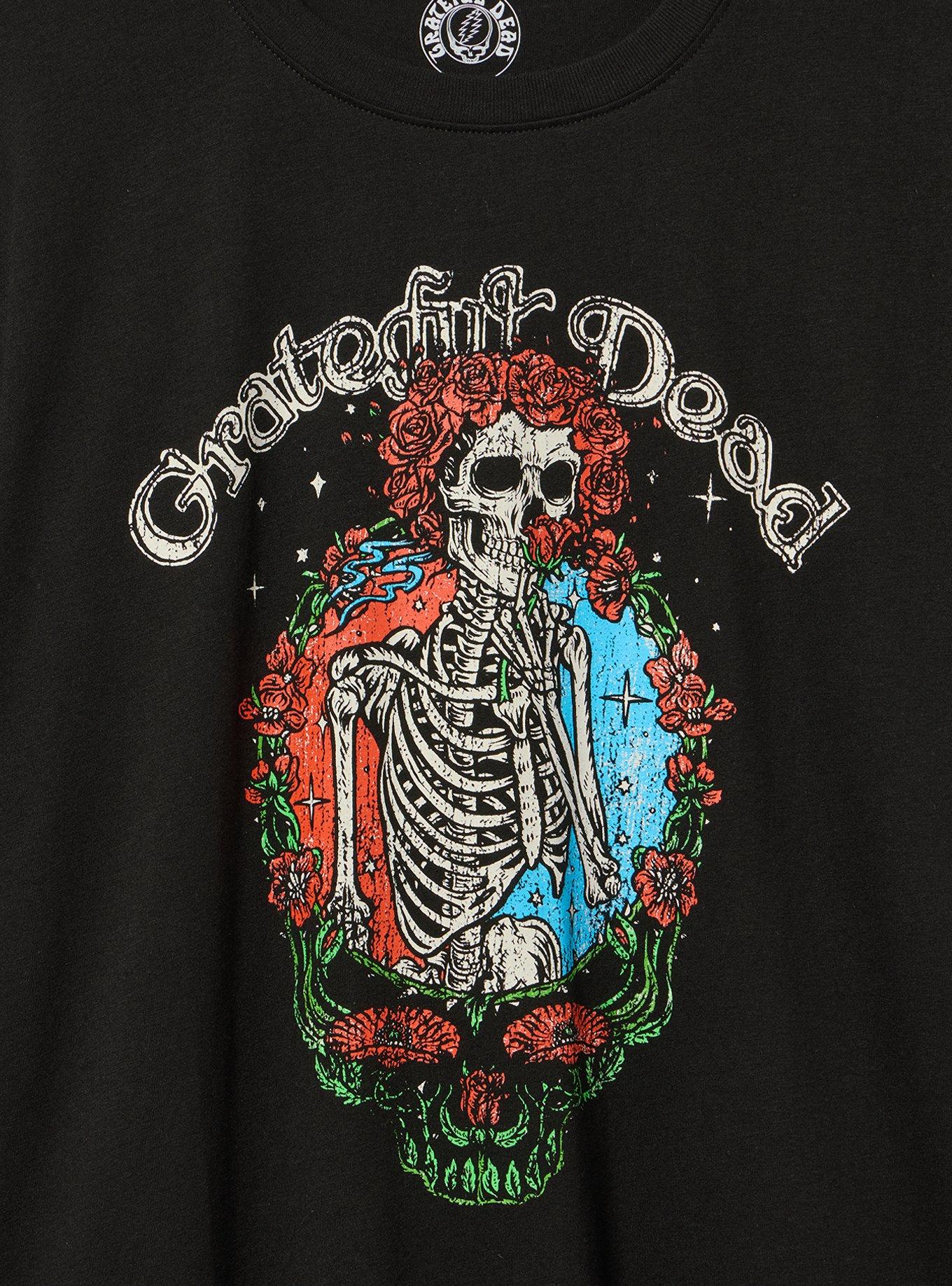 Grateful Dead Relaxed Cotton Crew Tee, DEEP BLACK, alternate