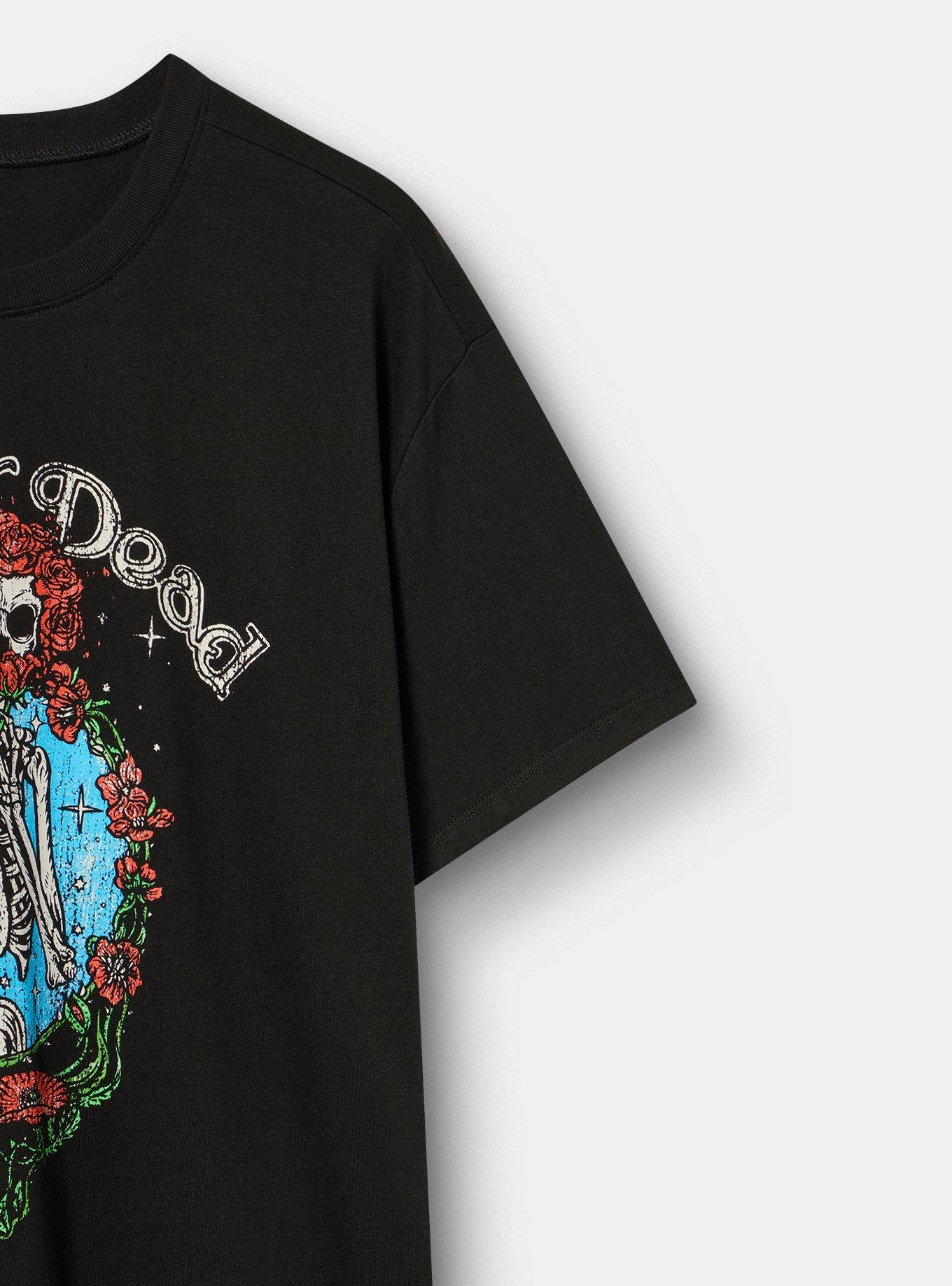 Grateful Dead Relaxed Cotton Crew Tee, DEEP BLACK, alternate