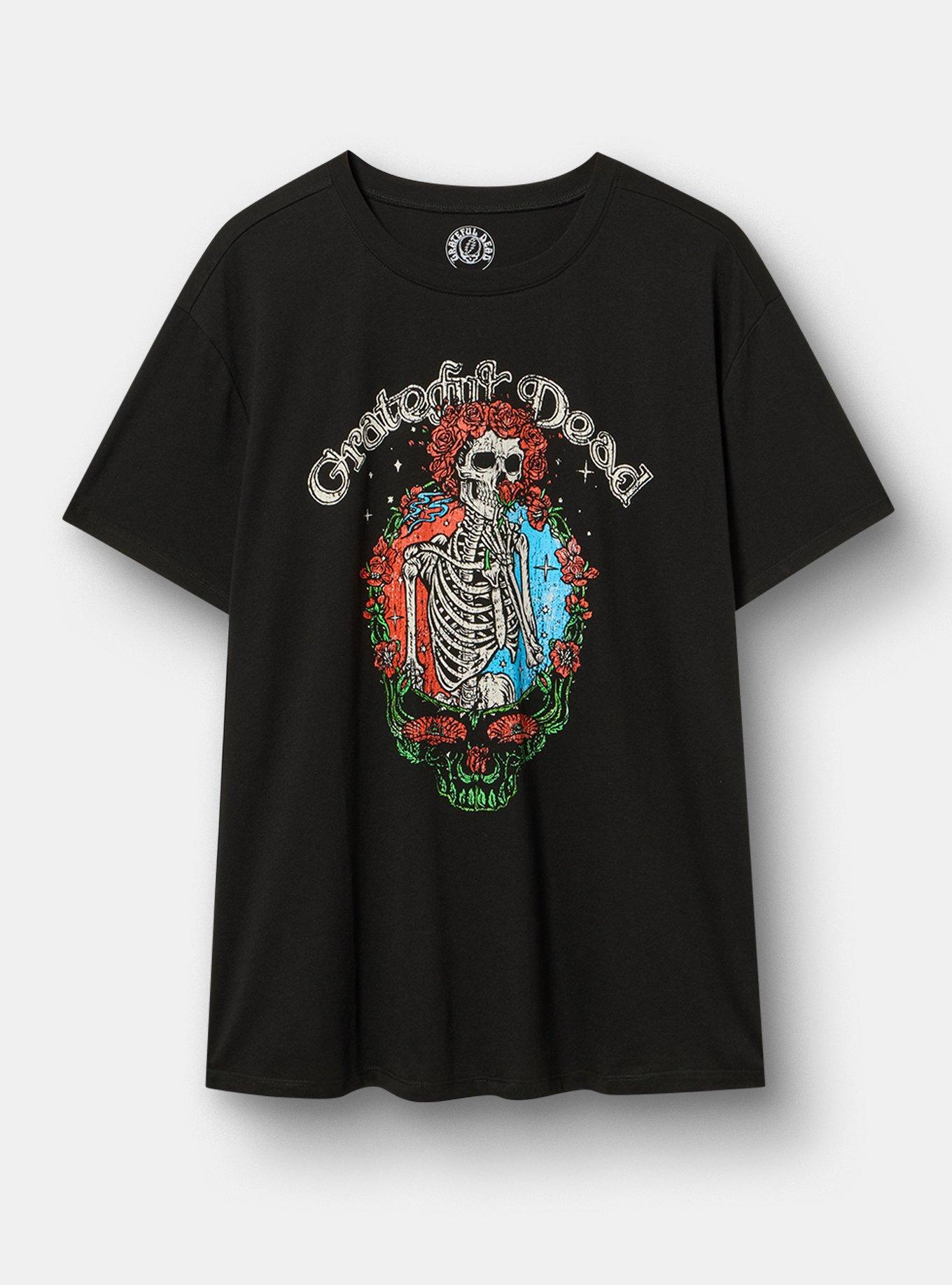 Grateful Dead Relaxed Cotton Crew Tee, DEEP BLACK, hi-res