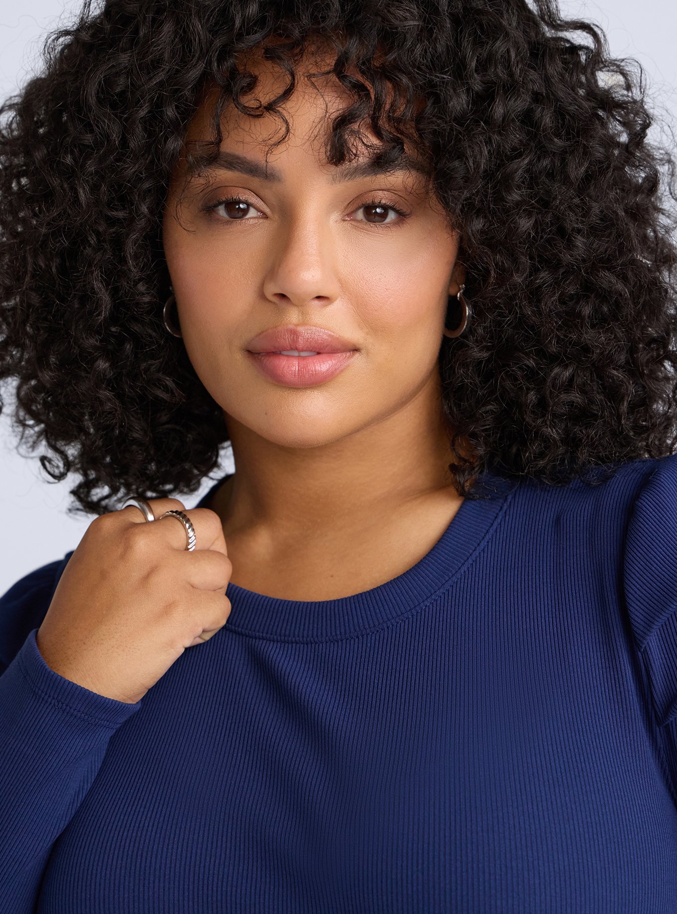 Belle Isle Puff Long Sleeve Top, MEDIEVAL BLUE, alternate