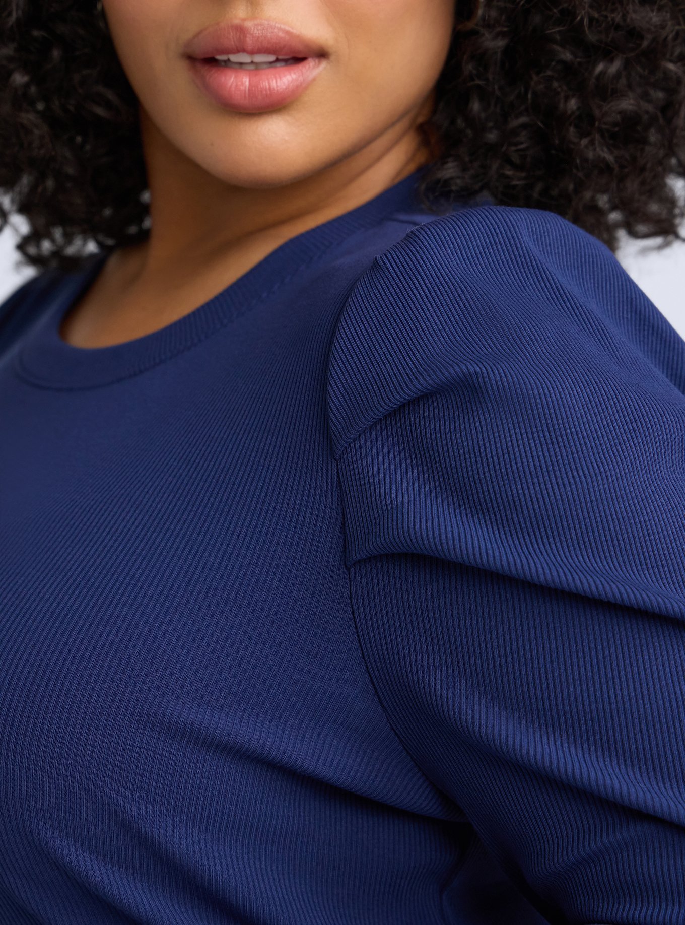 Belle Isle Puff Long Sleeve Top, MEDIEVAL BLUE, alternate