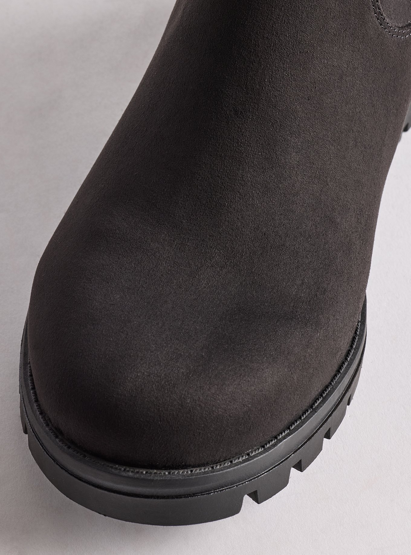 Sweater Back Knee Boot (WW), BLACK, alternate