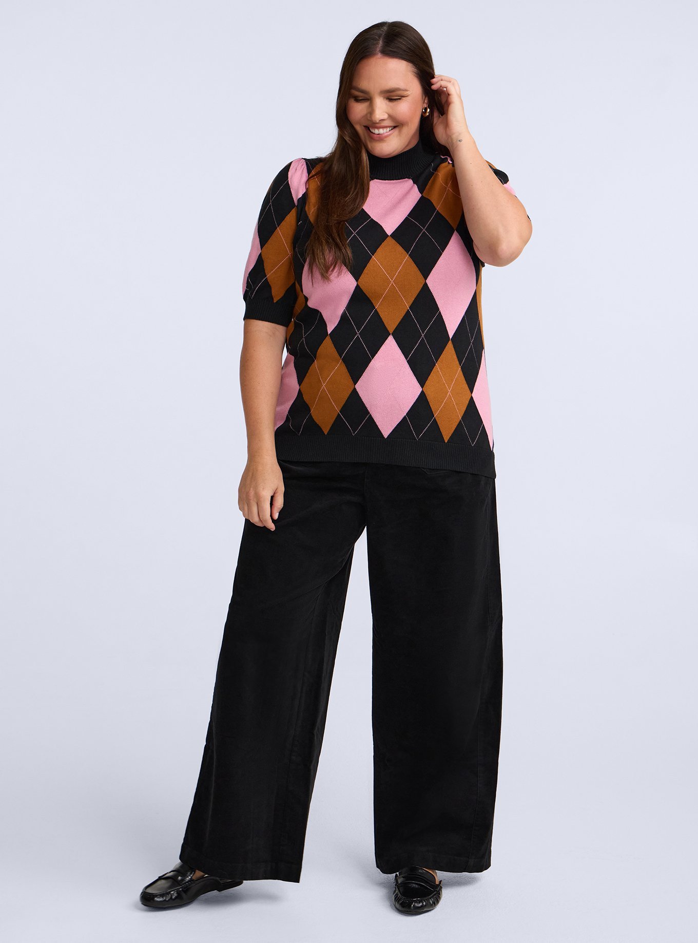 Belle Isle Hollywood Patch Pocket Velveteen Pant, DEEP BLACK, alternate