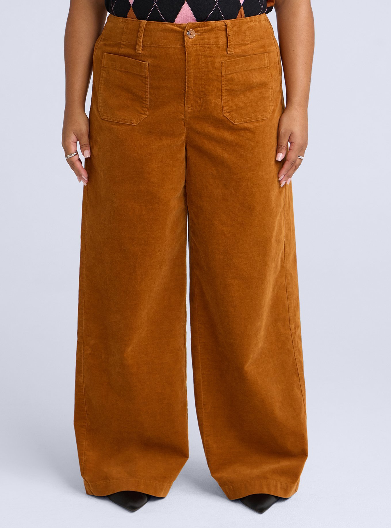 Belle Isle Hollywood Patch Pocket Velveteen Pant, GLAZED GINGER, alternate