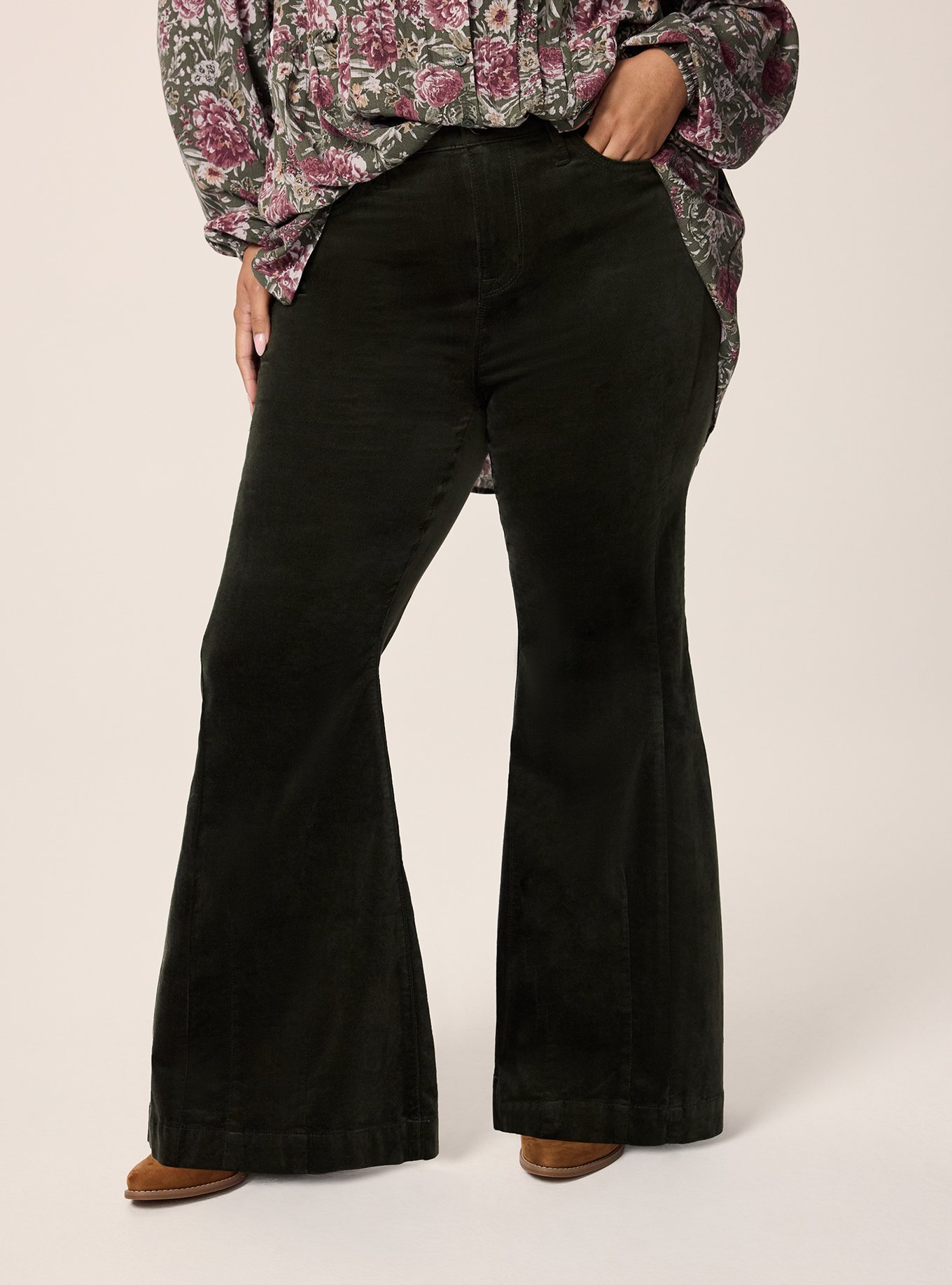 Festi Velveteen Sky High Super Flare Jean, DEEP DEPTHS, alternate