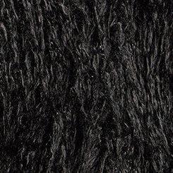 Collarless Fur Vest, DEEP BLACK, swatch